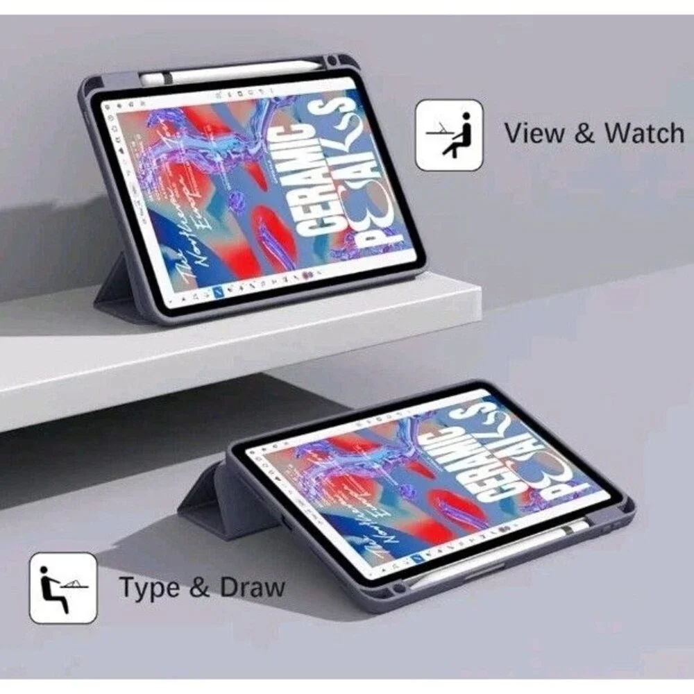 Purple Case for iPad Pro 11 4th/3rd/2nd Generation Lightweight Slim Tablet Cover
